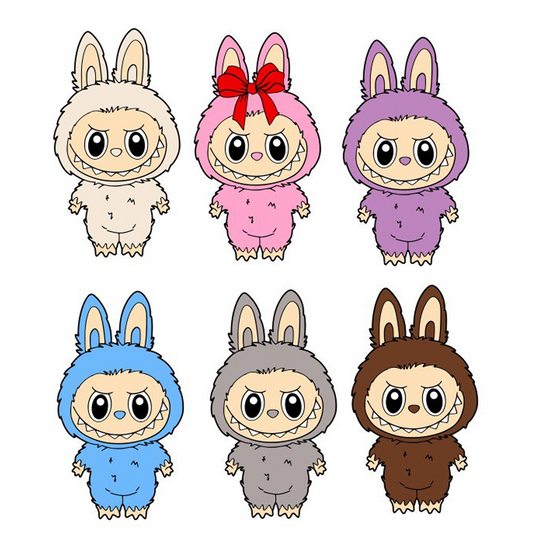 Sticker for Cardboard Cutout - Labubu 100 x 56 cm (1 pc)