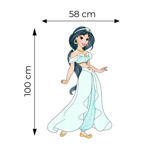 Sticker for Cardboard Cutout - Jasmine 100 x 58 cm (1 pc)