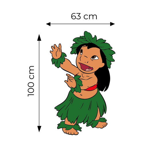 Sticker for Cardboard Cutout - Lilo 100 x 63 cm (1 pc)