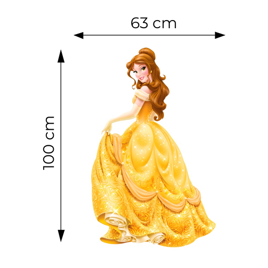 Sticker for Cardboard Cutout - Belle 100 x 63 cm (1 pc)