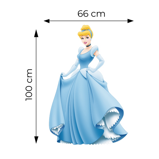 Sticker for Cardboard Cutout - Belle 100 x 62 cm (1 pc)