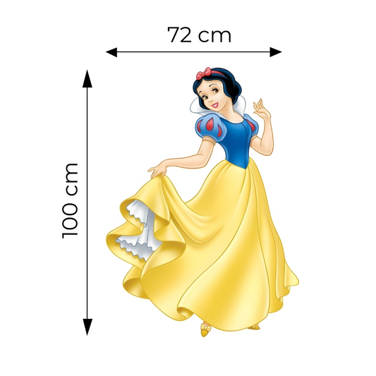 Sticker for Cardboard Cutout - Snow White 100 x 72 cm (1 pc)