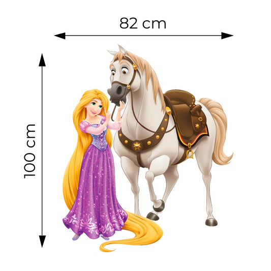 Sticker for Cardboard Cutout - Rapunzel and Maximus 100 x 82 cm (1 pc)