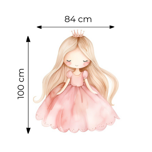 Sticker for Cardboard Cutout - Princess 100 x 84 cm (1 pc)
