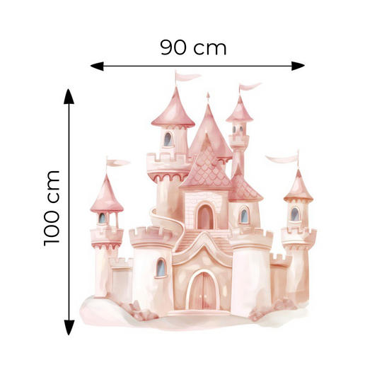 Sticker for Cardboard Cutout - Princess Castle 100 x 90 cm (1 pc)