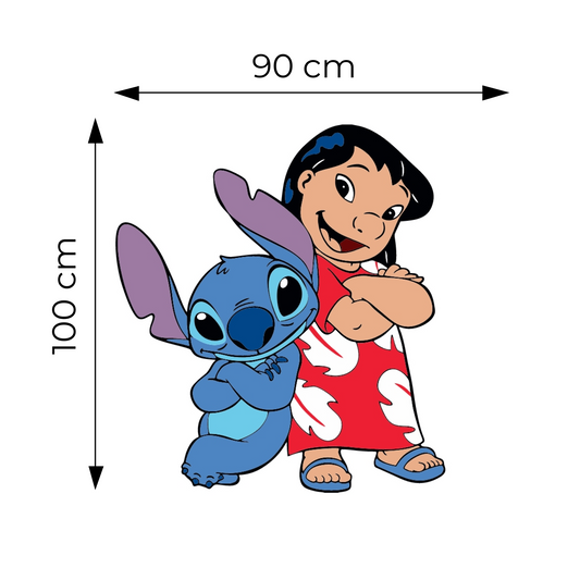 Sticker for Cardboard Cutout - Lilo & Stitch 100 x 90 cm (1 pc)
