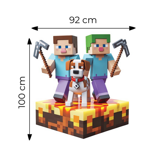 Sticker for Cardboard Cutout - Minecraft 100 x 92 cm (1 pc)