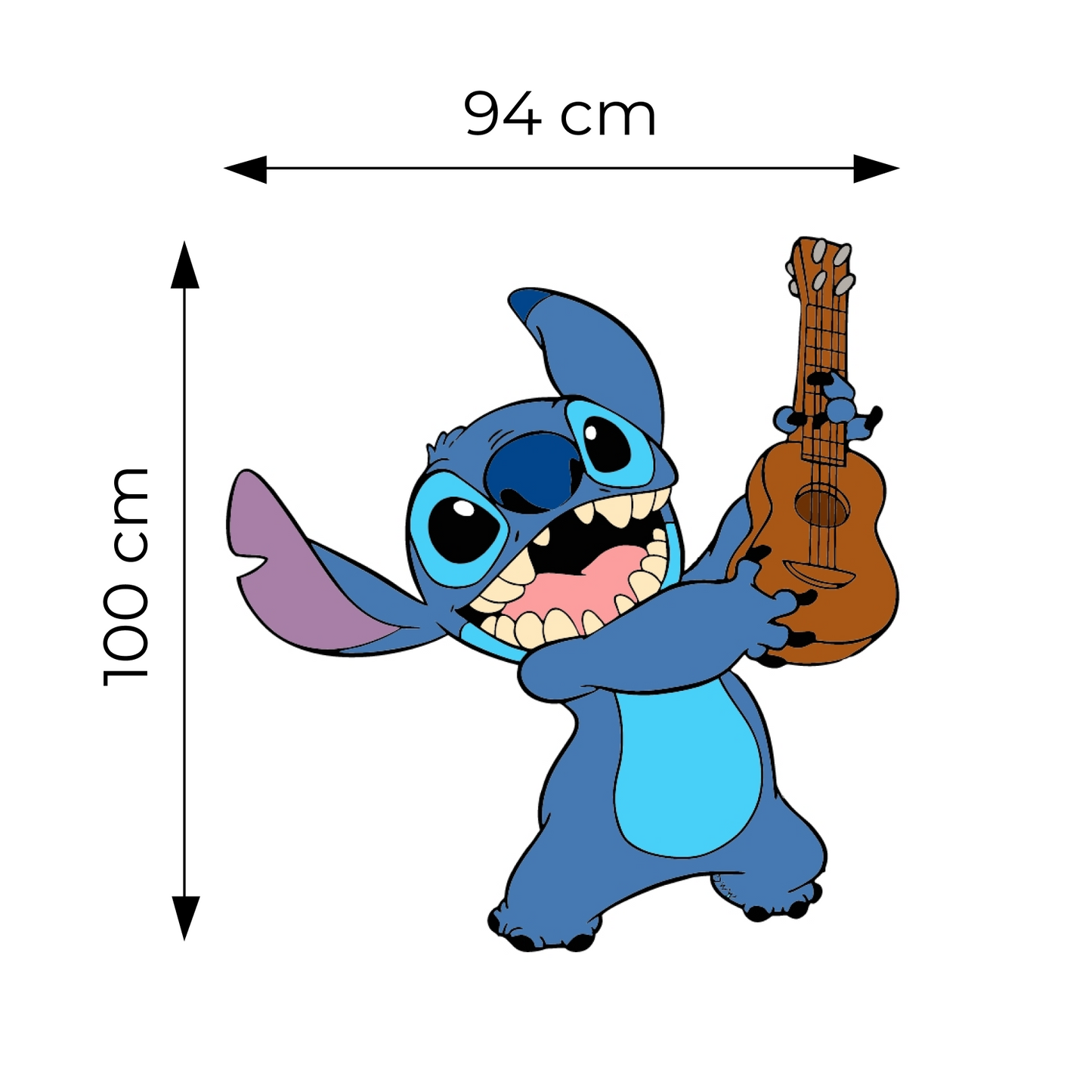 Sticker for Cardboard Cutout - Stitch 100 x 94 cm (1 pc)