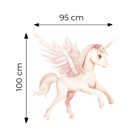 Sticker for Cardboard Cutout - Unicorn 100 x 95 cm (1 pc)