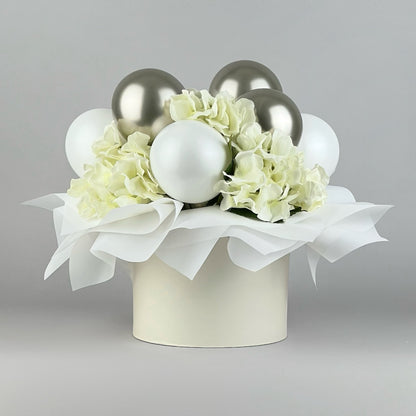 Round Flower Box 6" x 5,5" | 16 × 14 cm Latte (1 pc)