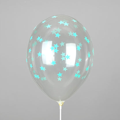 Print 101 Belbal 12” | “Mint Stars on Transparent” (1 pc)