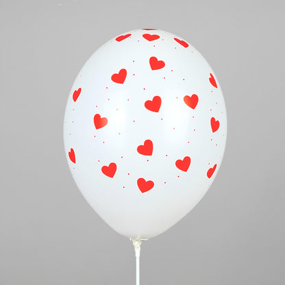 Print 427 Belbal 12” | “Red hearts on White”  (1 pc)