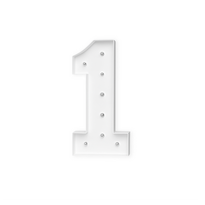 Wooden Number "1" (1pc)