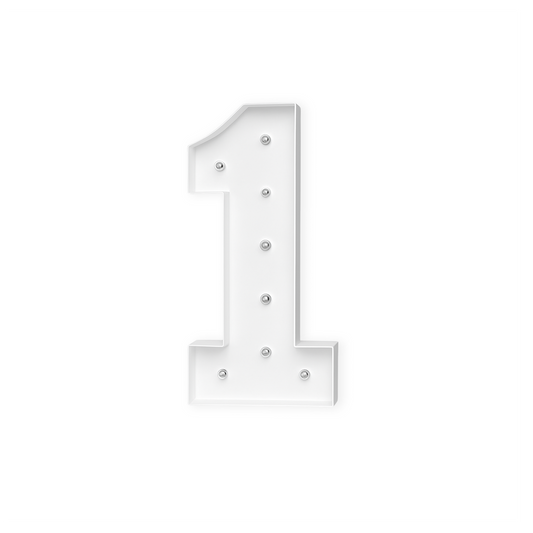 Wooden Number "1" (1pc)