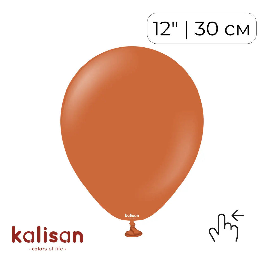 Kalisan 12" Rust Orange (100 psc)