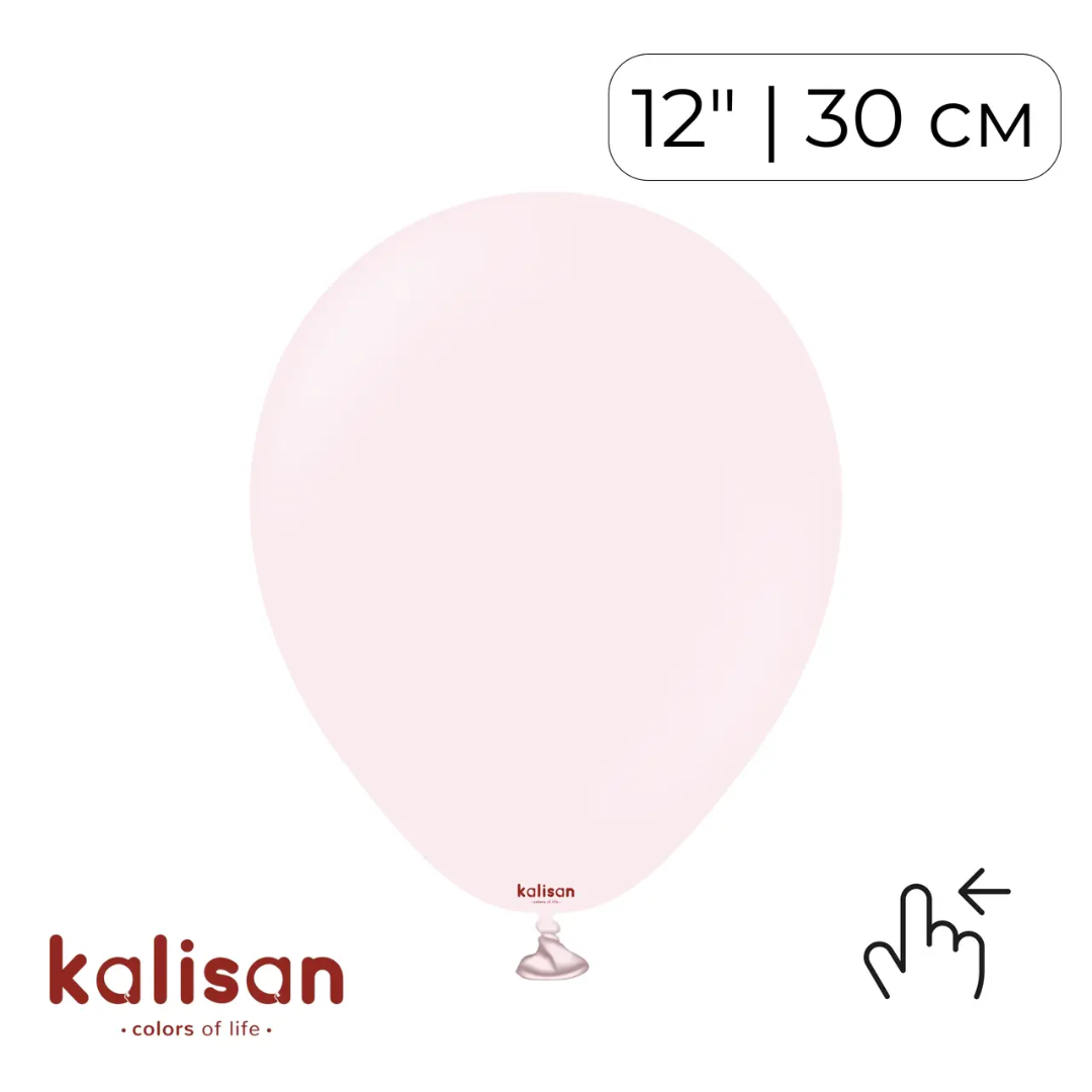 Kalisan 12" Macaron Pale Pink (100 psc)