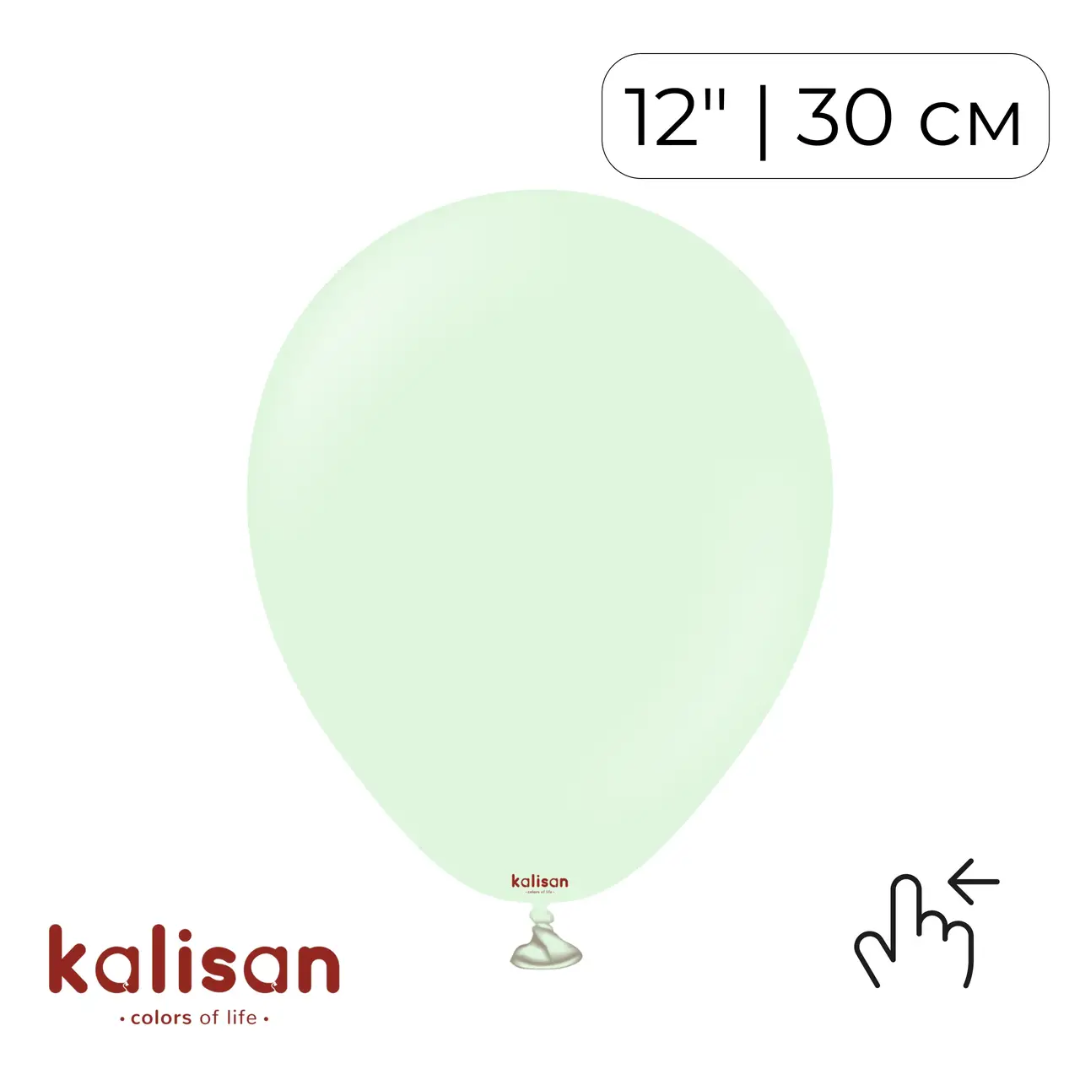 Kalisan 12" Macaron Pale Green (100 psc)