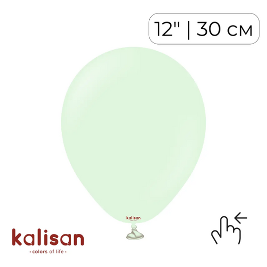 Kalisan 12" Macaron Pale Green (100 psc)