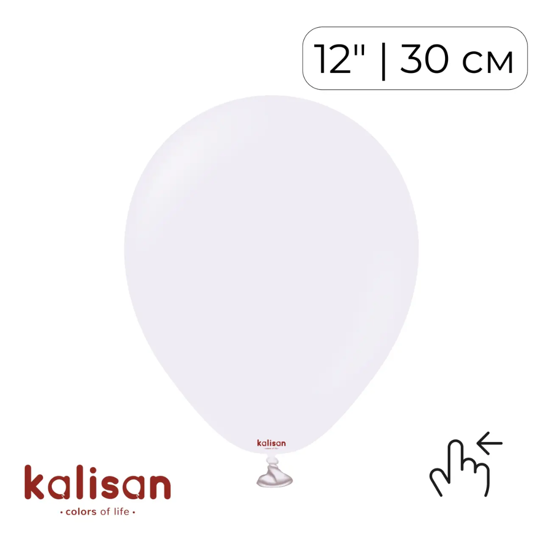 Kalisan 12" Macaron Pale Lilac (100 psc)