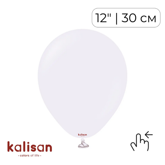 Kalisan 12" Macaron Pale Lilac (100 psc)