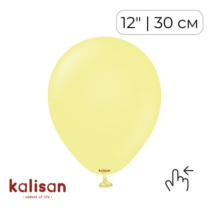 Kalisan 12" Macaron Yellow (100 psc)