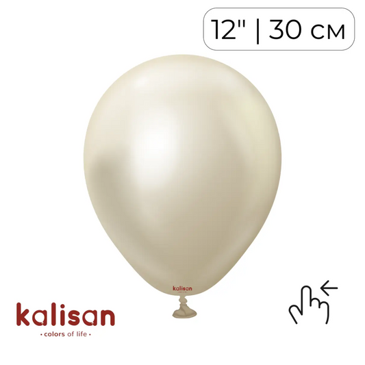 Kalisan 12" Mirror White Gold (50 psc)