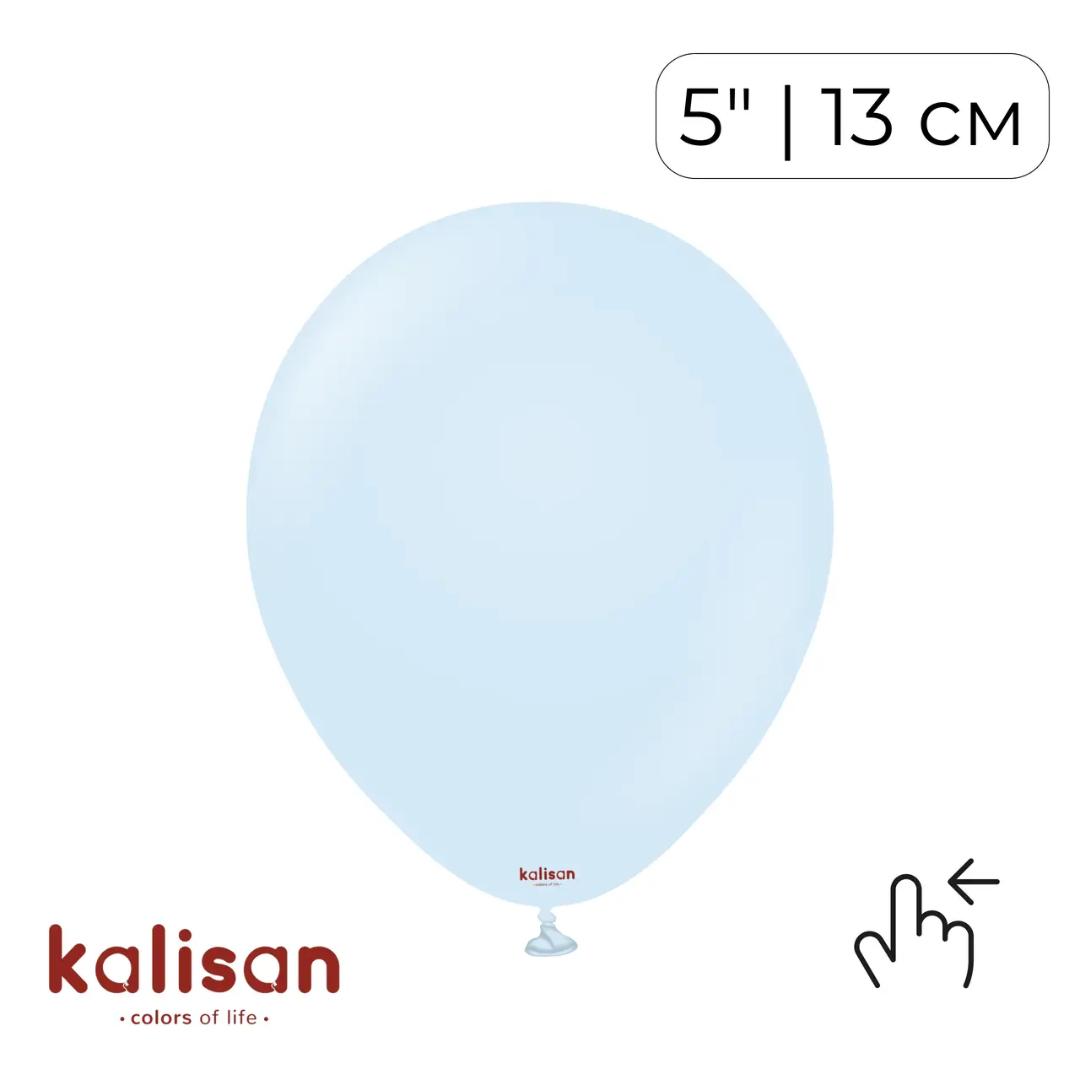 Kalisan 5" Macaron Baby Blue (100 psc)