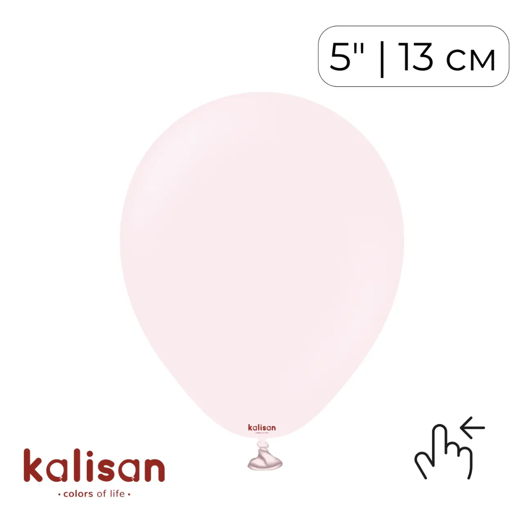 Kalisan 5" Macaron Pale Pink (100 psc)