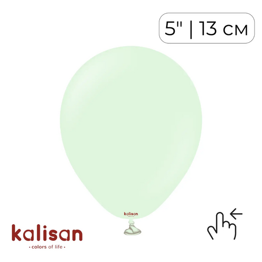 Kalisan 5" Macaron Pale Green (100 psc)