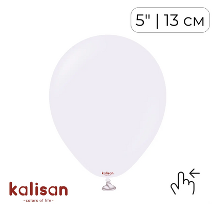 Kalisan 5" Macaron Pale Lilac (100 psc)