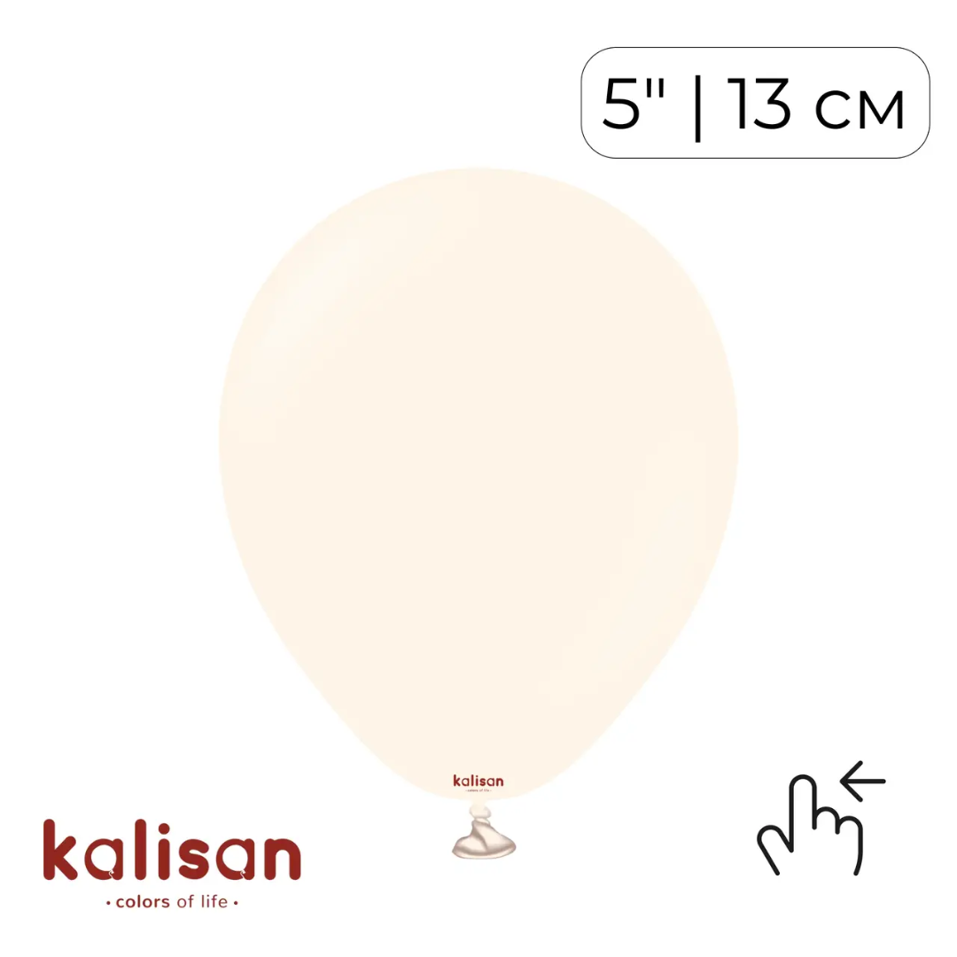 Kalisan 5" Macaron Pale Salmon (100 psc)