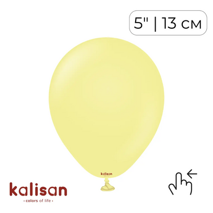 Kalisan 5" Macaron Yellow (100 psc)