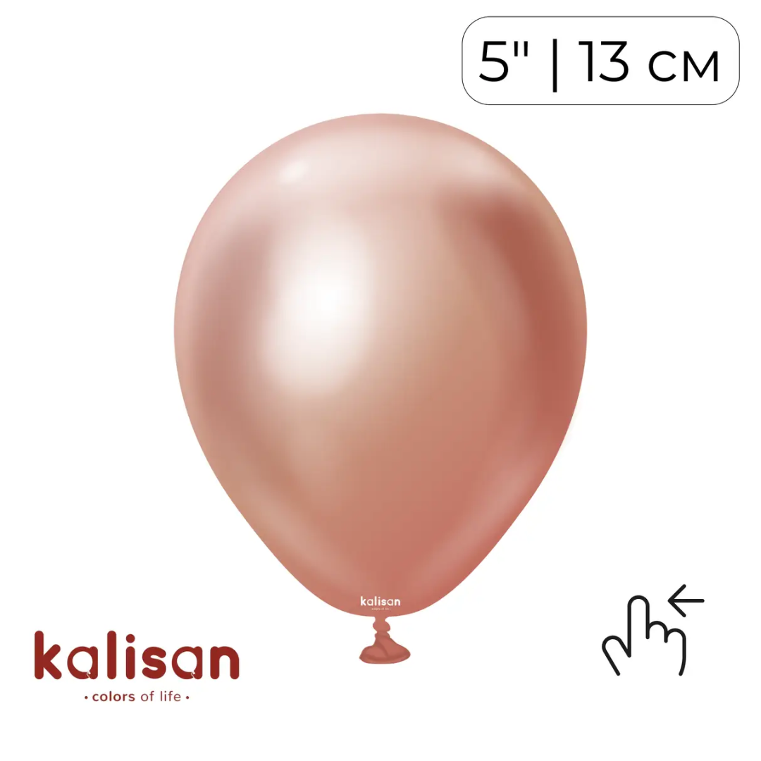 Kalisan 5" Mirror Rose Gold (100 psc)