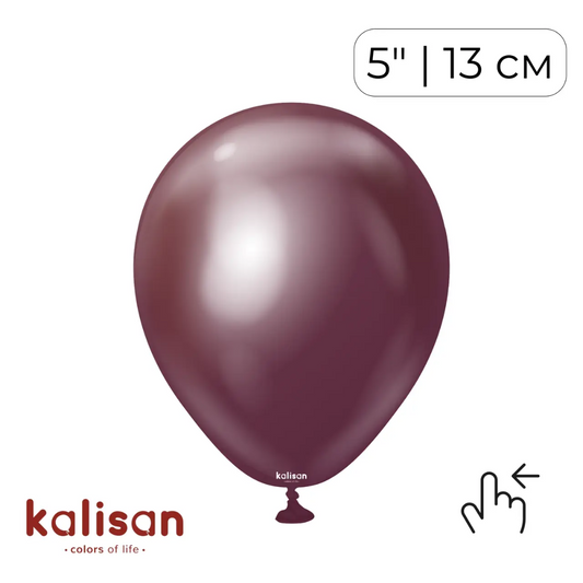 Kalisan 5" Mirror Burgundy (100 psc)