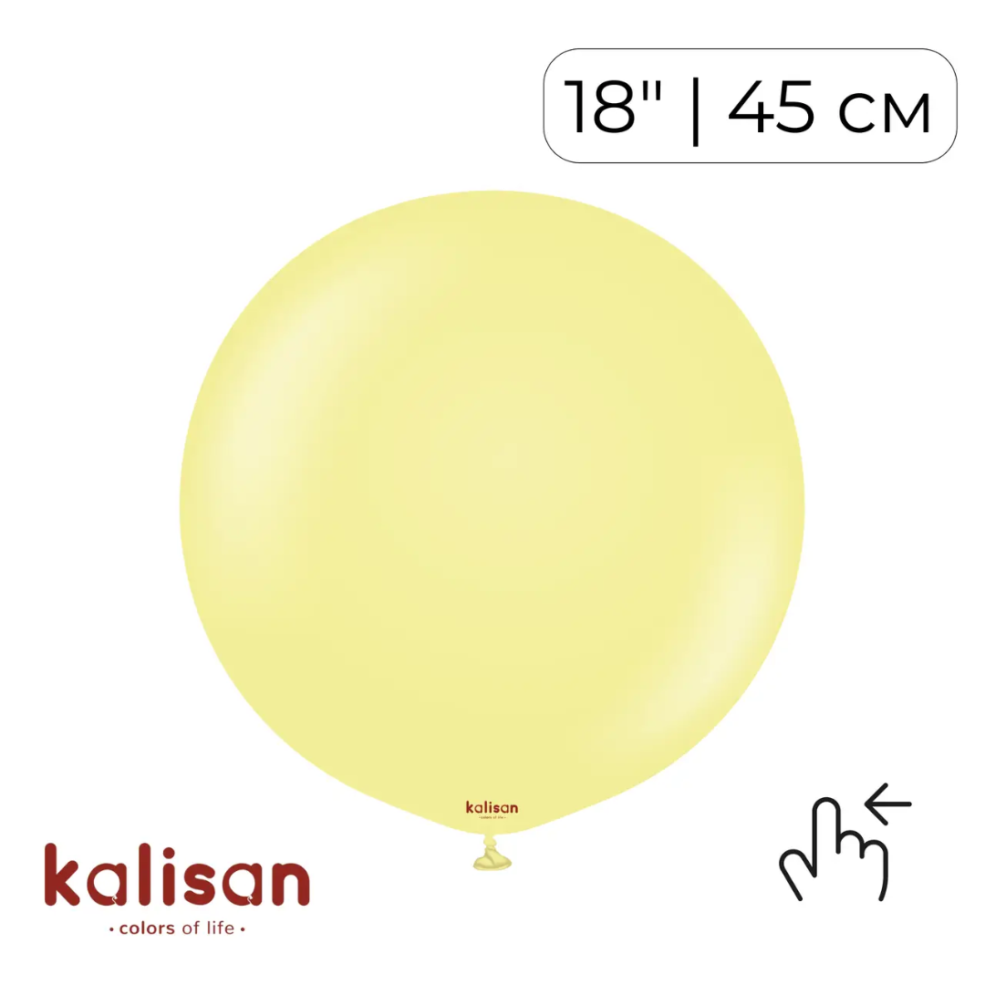 Kalisan 18" Macaron Yellow (25 psc)