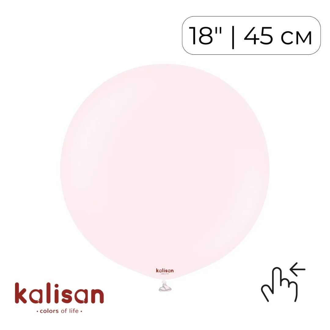 Kalisan 18" Macaron Pale Pink (25 psc)