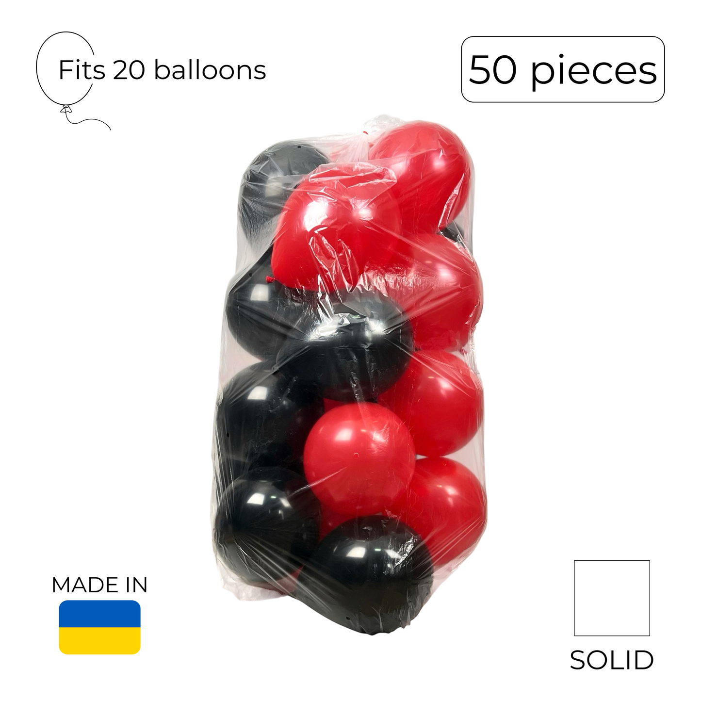 Balloon Transport Bags for 20 Inflated Balloons -  Clear (50 pcs)