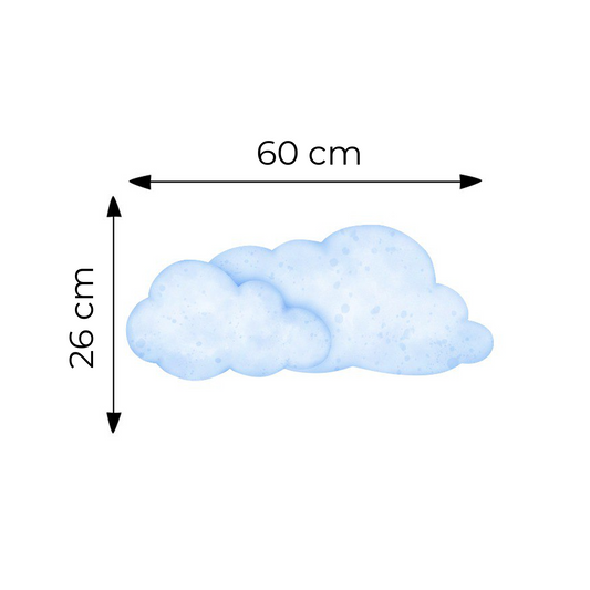 Sticker for Cardboard Cutout - Blue Cloud 26 x 60 cm (1 pc)