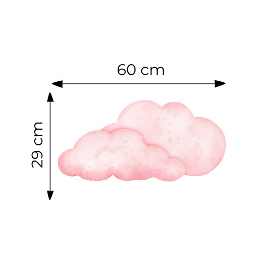 Sticker for Cardboard Cutout - Pink Cloud 29 x 60 cm (1 pc)