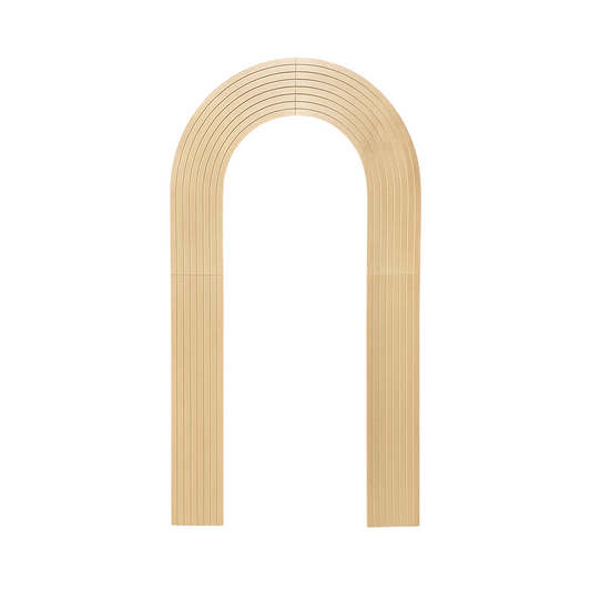 Wooden Arch | Ribbed - Unpainted (1 pc)