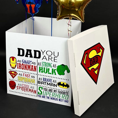 Surprise Balloon Box 70 cm | 28"  - White (1 pc)