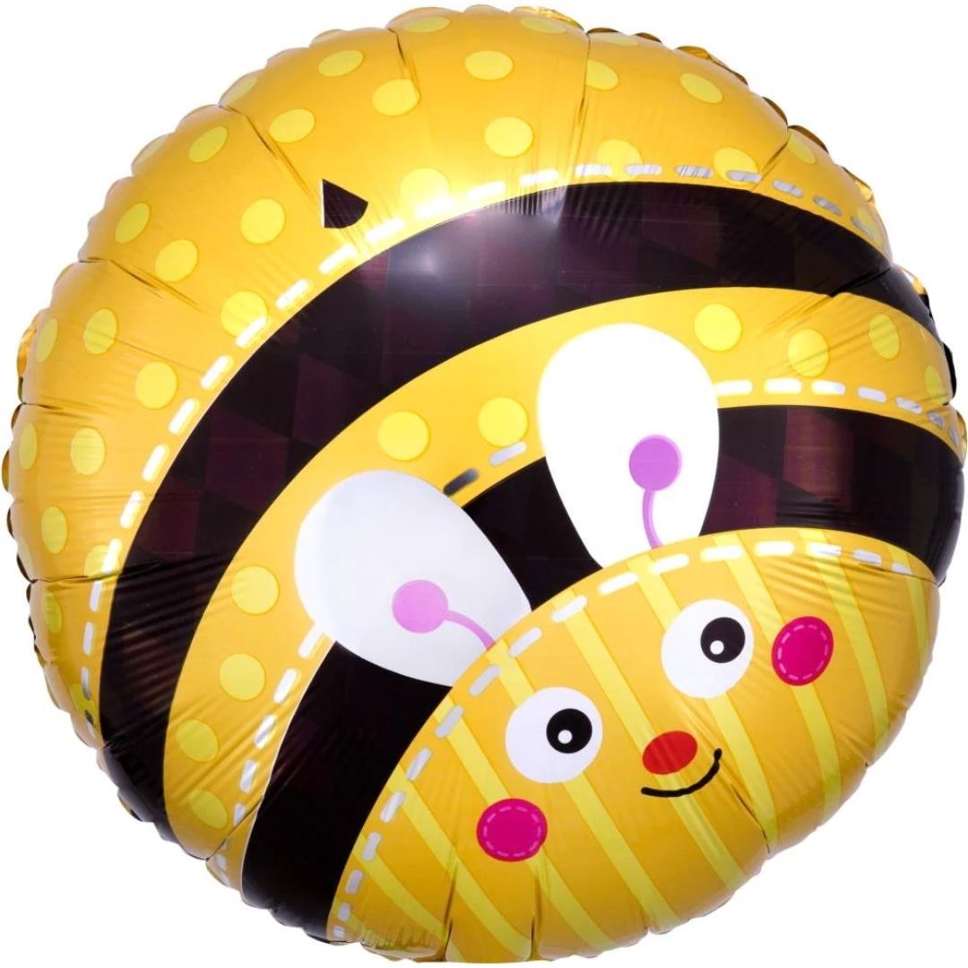 FOIL BALLOON 18" - CUTE BUMBLE BEE ANAGRAM (PKG)