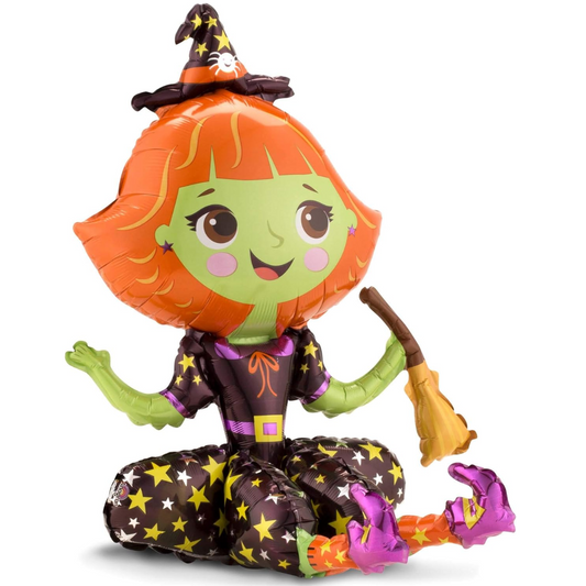 FOIL FIGURE - SITTING WITCH 21" ANAGRAM (PKG) AIR ONLY
