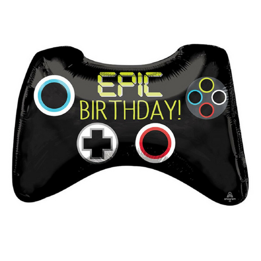 FOIL FIGURE - EPIC BIRTHDAY PARTY GAME CONTROLLER 28" ANAGRAM (PKG)