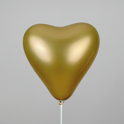 Kalisan 12" Heart | Mirror Gold (25 pcs)