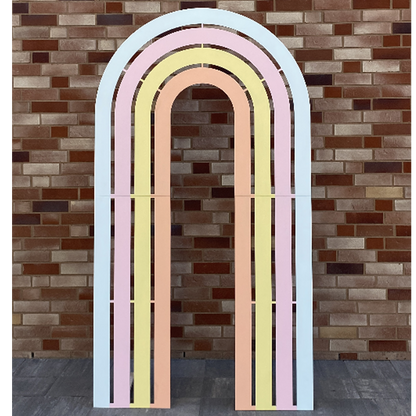 Wooden Arch – Painted “Rainbow” Design (1 pc)