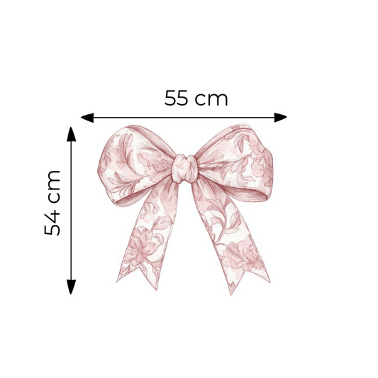 Sticker for Cardboard Cutout - Toile Pink Bow 54 x 50 cm (1 pc)