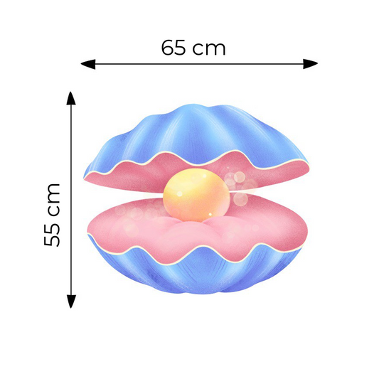 Sticker for Cardboard Cutout - Seashell 55 x 65 cm (1 pc)