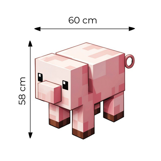 Sticker for Cardboard Cutout - Minecraft Pig 58 x 60 cm (1 pc)