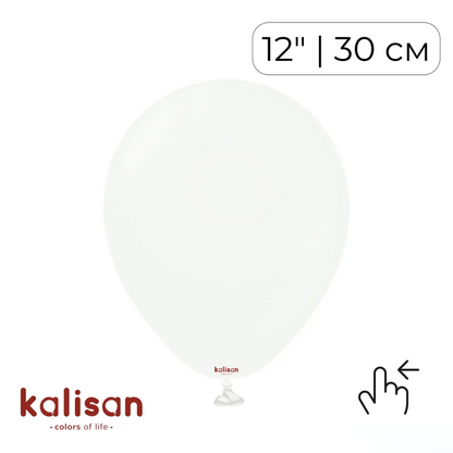 Kalisan 12" White (100 psc)